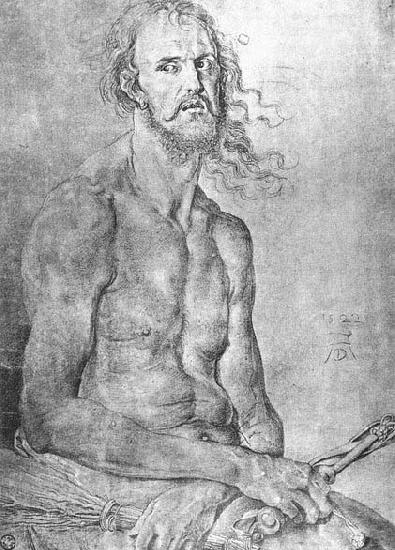Albrecht Durer Self-Portrait as the Man of Sorrows oil painting image